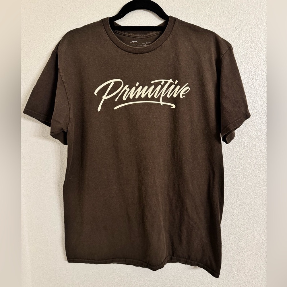 Primitive Signature Brown Short Sleeve Tee